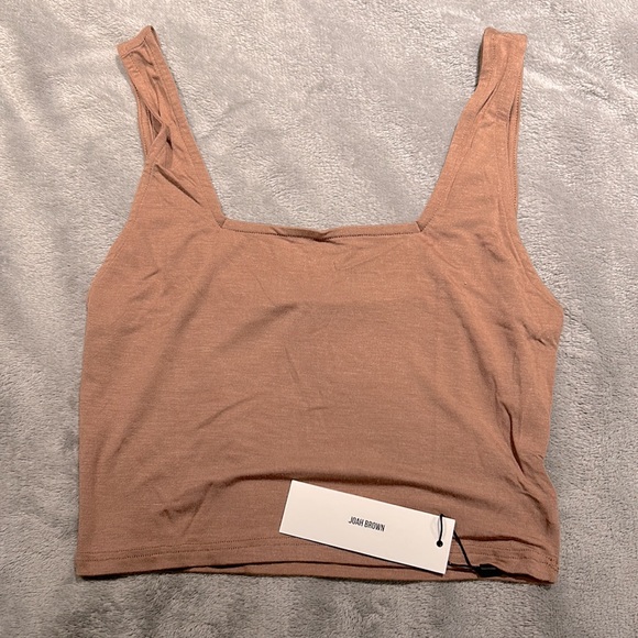 ♡BNWT RETIRED Joah Brown™ ☆Square Neck Crop Top☆ Tank Top. SIENNA Colorway♡ S/M♡ - Picture 2 of 2